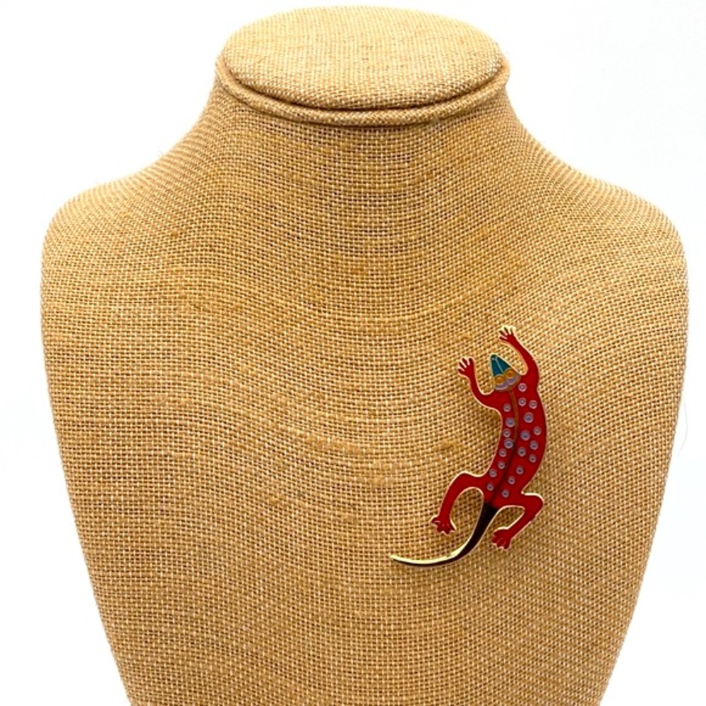 Vintage Laurel Burch "Lizard" Brooch/Pin